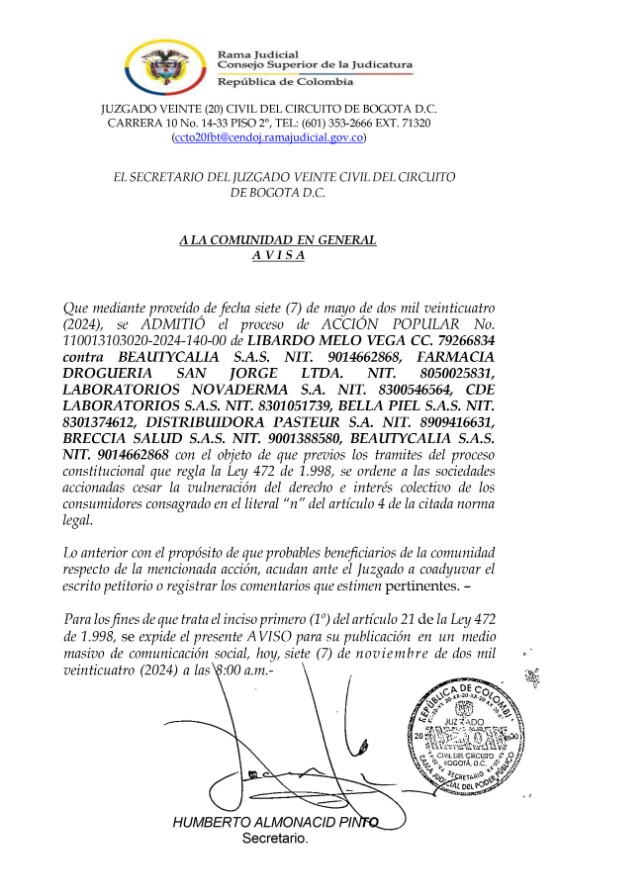 Aviso a la comunidad nov 2024
